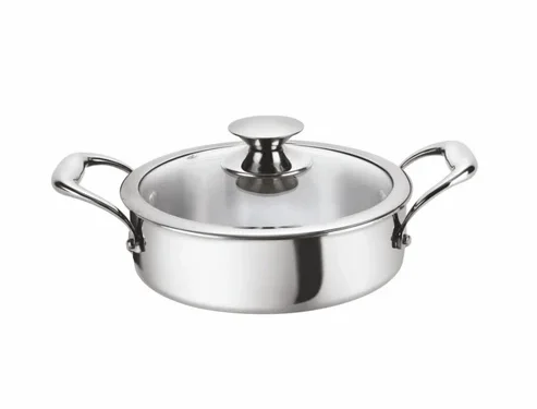 ALDA VITALE TRI-PLY SS SHORT CASSEROLE WITH LID 26CM (3.0L)