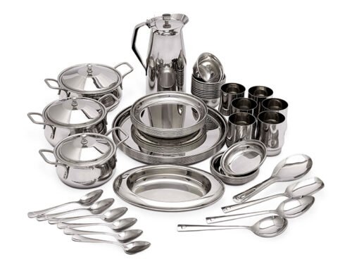 MIRROR 51  PCS PLAIN KANCHANBOGI DINNER SETS