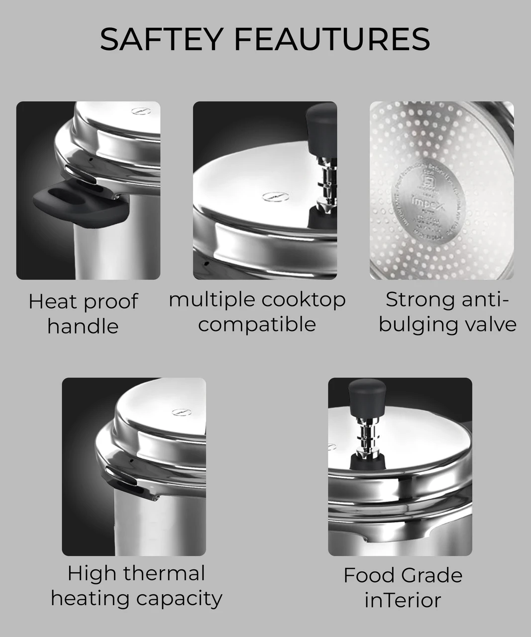 PIGEON INOX PROSS COOKER 3LTR OUTER - Image 13
