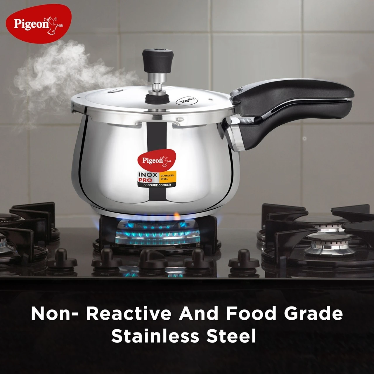PIGEON INOX PROSS COOKER 3LTR OUTER - Image 3