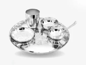 MIRROR THALI SET GRAND HAMMERED DELUXE NO.13