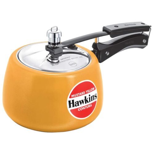 HAWKINS COOKER CEAMIC COATER CONTURA YELLOW 3LTR