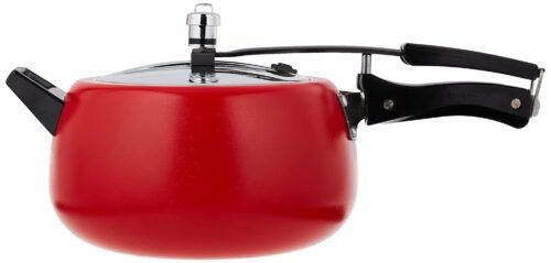 HAWKINS COOKER CEAMIC COATER CONTURA RED 5LTR