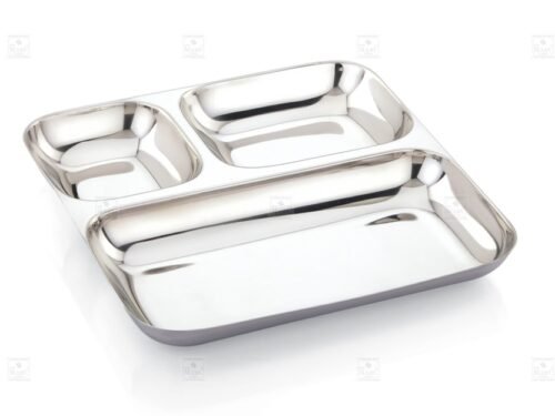 KESARIYA BIG 3 IN 1 SQUARE PLATE