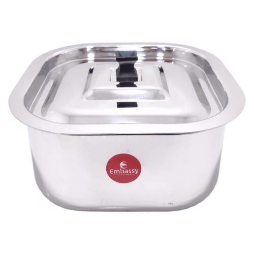 KESARIYA 21.5 CM/ 2.6 LTR FRENCH SQUARE DISH WITH LID