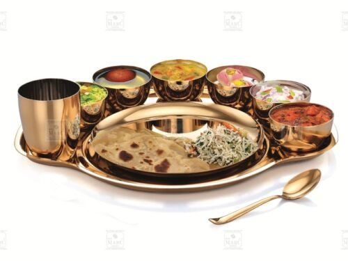 KESARIYA GOLD MAHARAJA THALI SET