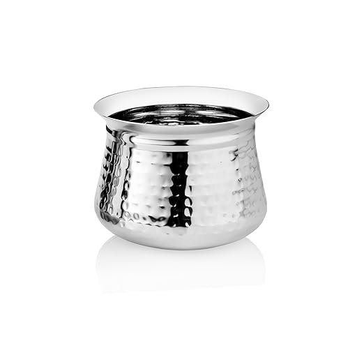 KESARIYA 19 CM/ 3.5 LTR HAMMERED PONGAL HANDI