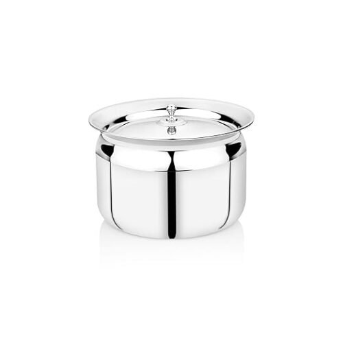 KESARIYA 16.5 CM/ 1.4 LTR KASHMIRI HANDI WITH LID