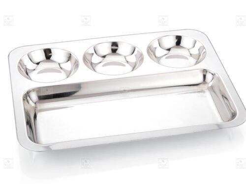 KESARIYA MEALS TRAY(3 CIRCLE)