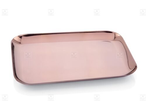 KESARIYA 10 INCHES ROSE GOLD SERVICE TRAY