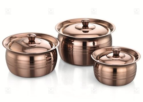 KESARIYA ROSE GOLD HANDI SET