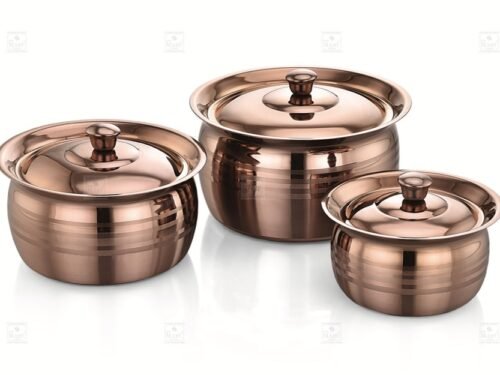 KESARIYA ROSE GOLD HANDI SET