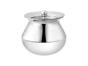 KESARIYA 10.5 CM/ 700 ML SARGAM HANDI WITH LID