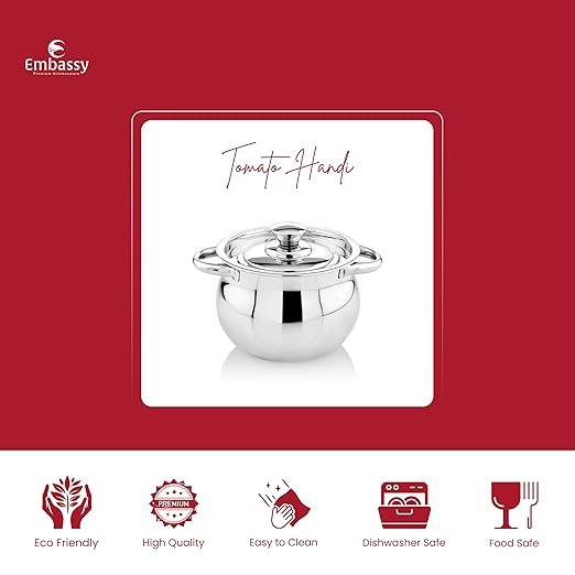 KESARIYA 15.5 CM/ 1 LTR TOMATO HANDI - Image 2