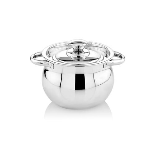 KESARIYA 17 CM/ 2.5 LTR  TOMATO HANDI WITH HANDLE AND LID