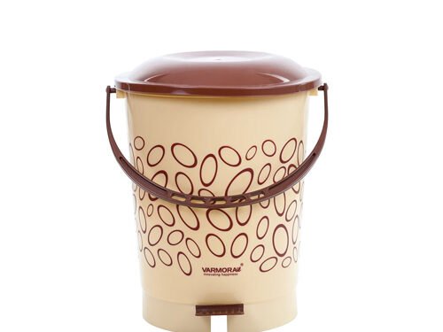 VARMORA ROYAL PEDAL BIN 12LTR (BEIGE)
