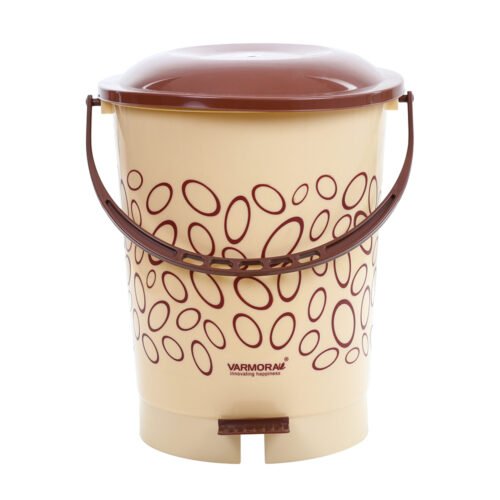 VARMORA ROYAL PEDAL BIN 16LTR (BEIGE)