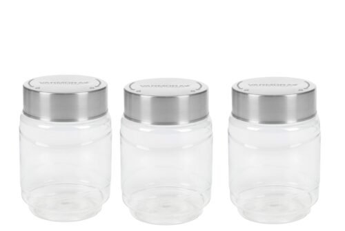 VARMORA STORE N STACK SS - SQUARE 850 ML SET OF 3