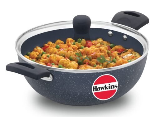 HAWKINS NONSTICK DEEP KADHAI CERAMIC W/L 24CM