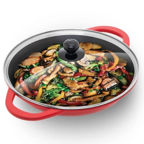 HAWKINS NONSTICK SHALLOW KADHAI CERAMIC W/L 29CM