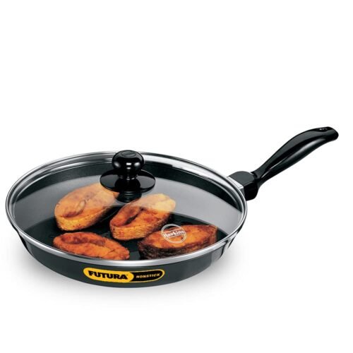 HAWKINS FUTURA FRYING PANS W/GLASS LID 24CM