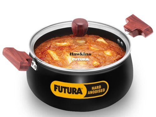 HAWKINS FUTURA COOK N SERVE HANDIS W/GLASS LID IB 4LTR
