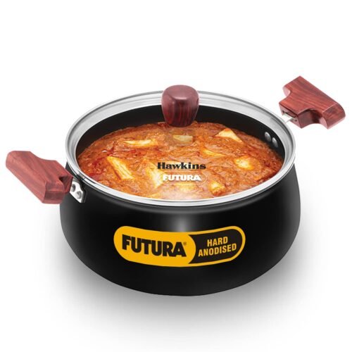 HAWKINS FUTURA COOK N SERVE HANDIS W/GLASS LID IB 4LTR