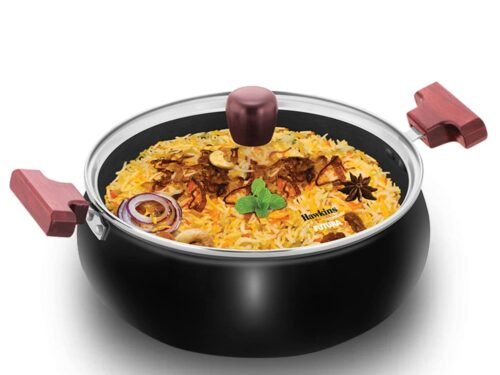 HAWKINS FUTURA COOK N SERVE HANDIS W/GLASS LID 5LTR