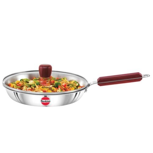 HAWKINS FRYING PAN TRI-PLY SS W/L 24CM