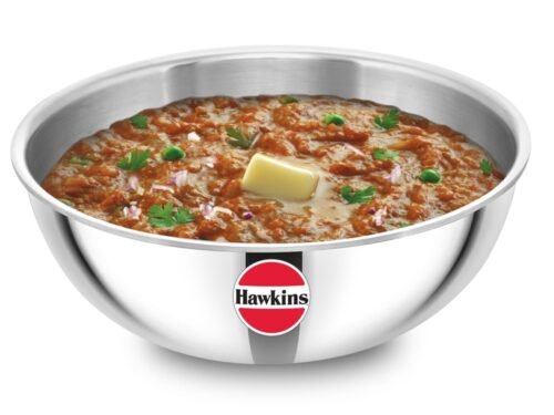 HAWKINS METRO KADHAI TRI-PLY SS 24CM