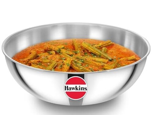HAWKINS METRO KADHAI TRI-PLY SS 28CM