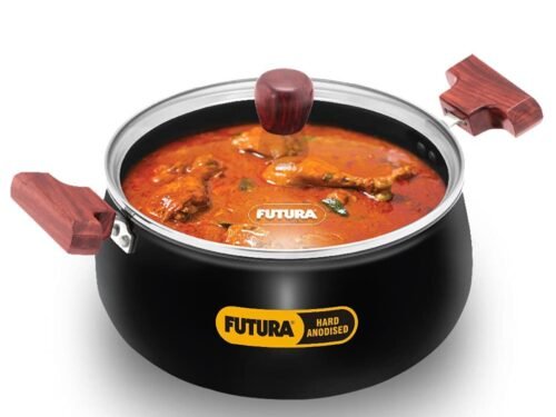 HAWKINS FUTURA COOK N SERVE HANDIS W/GLASS LID 4LTR