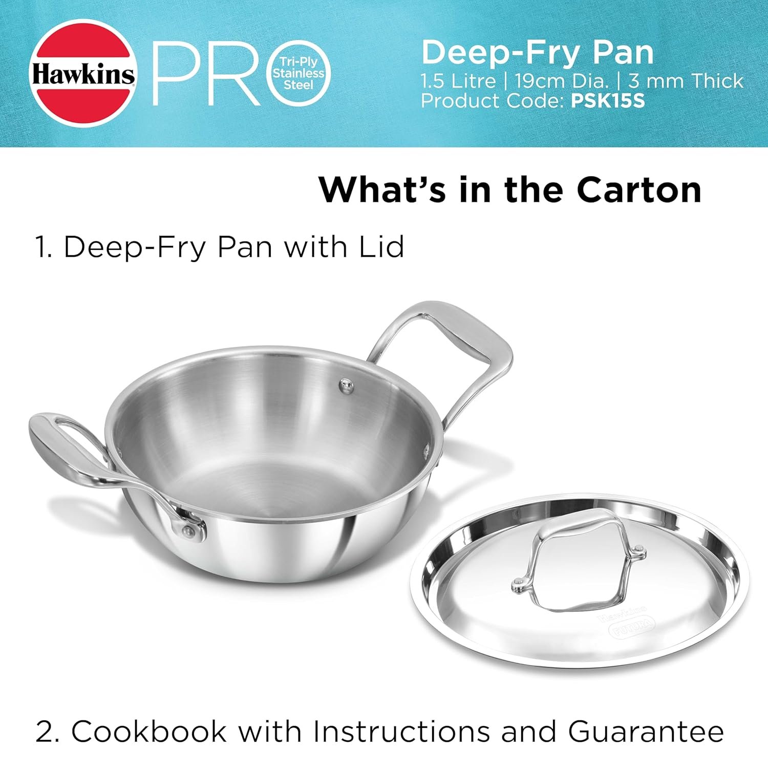 HAWKINS DEEP-FRY PAN PRO TRI-PLY 22CM - Image 12