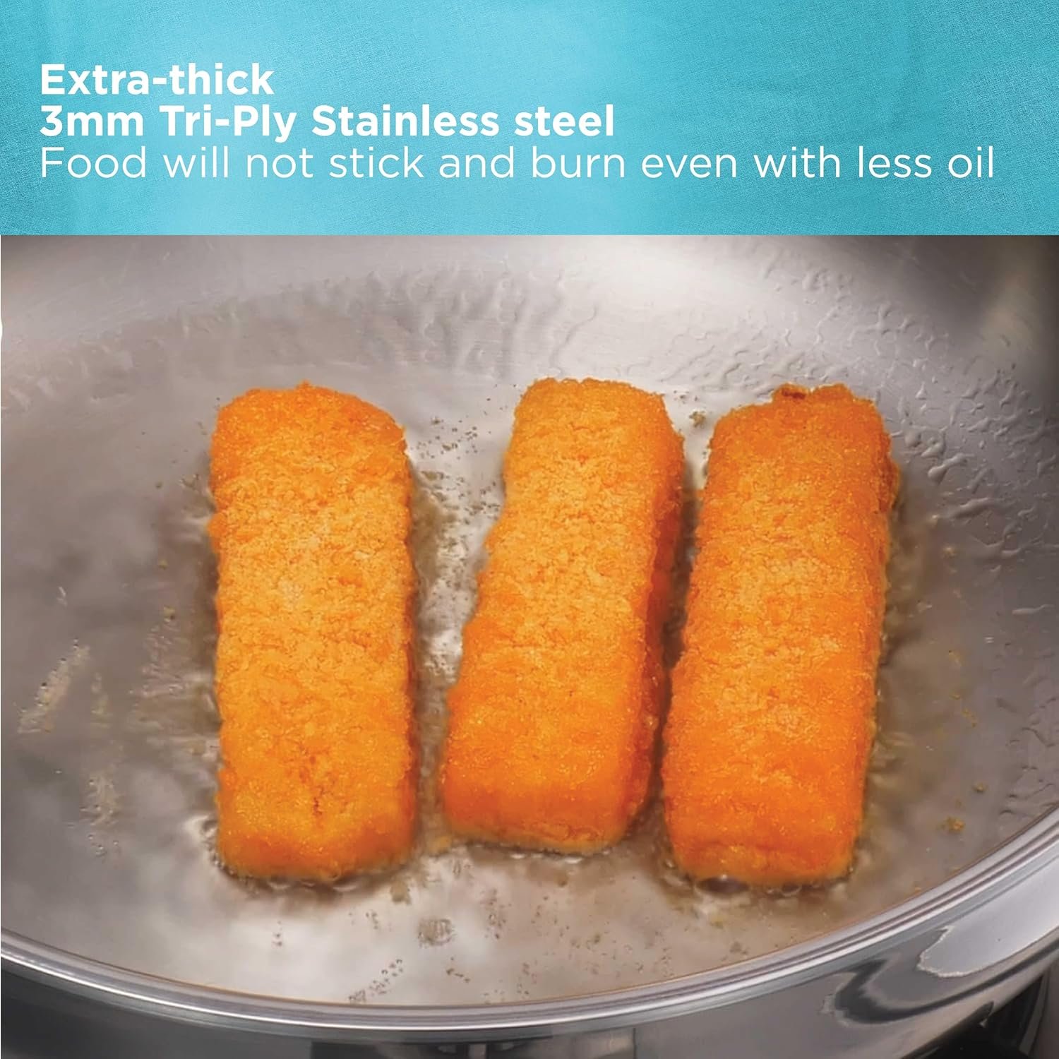 HAWKINS DEEP-FRY PAN PRO TRI-PLY 22CM - Image 4