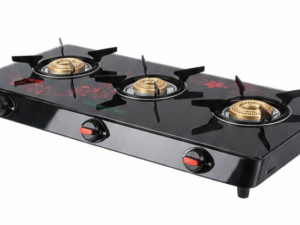 GREENCHEF BLISS GLASSTOP TRIPLE BURNER GAS STOVE