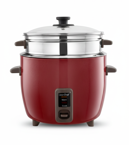 GREENCHEF COMET ELITE ELECTRIC COOKER RC 1.8L (SS SINGLE BOWL WITH FREE STEAMER TRAY)