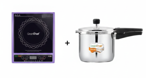 GREENCHEF EMBER INDUCTION COOKTOP+COMPACT PRIME SS COOKER COMBO