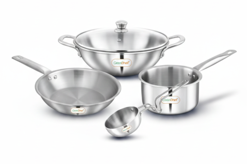 GREENCHEF SMART SET TRI-PLY COOKWARE COMBO (4 PC SET)