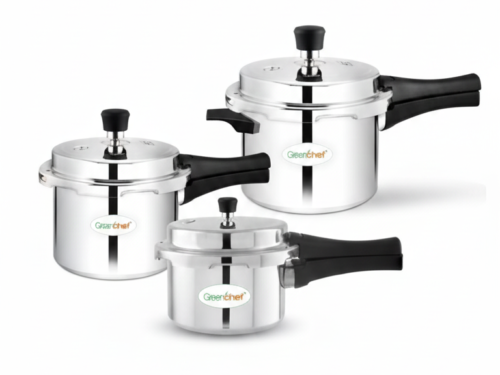GREENCHEF SUPER TRIO ALUMINIUM COOKER COMBO (5L, 3L, 2L)