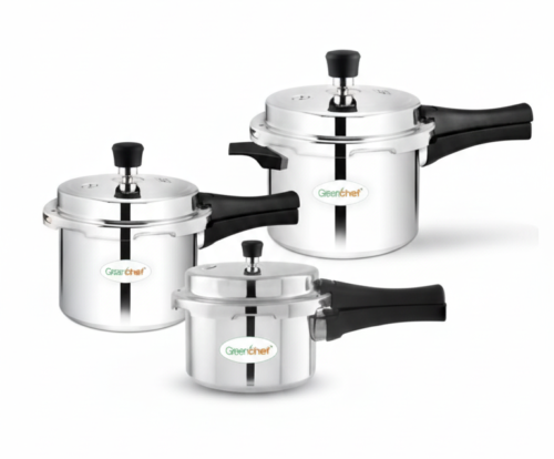 GREENCHEF SUPER TRIO ALUMINIUM COOKER COMBO (5L, 3L, 2L)