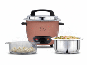 PIGEON ELECTRIC RICE COOKER INOX PRO WITH STEAMER – 1.8 LDX