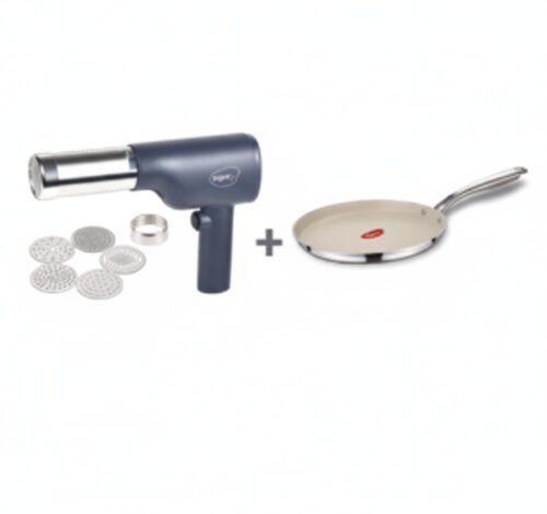 PIGEON IDIYAPPAM MAKER / NOODLE MAKER+CERRASTEEL FORGED CERAMIC TAWA 280