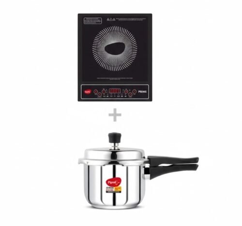 PIGEON INDUCTION PRIME 1800W+STAINLESS STEEL COOKER 3 LTR CUTE