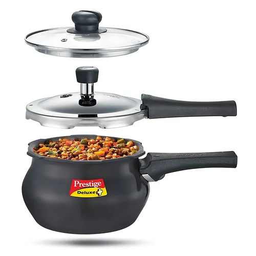 PRESTIGE COOKER-HANDI DELUXE DUO+ HARD W/G LID 1.5L - Image 2