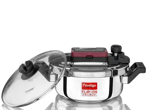 PRESTIGE FLIP-ON TRIPLY SVACHH 3L 22CM PRESSURE COOKER