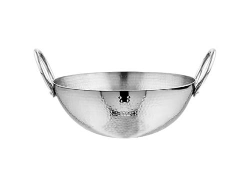 KESARIYA 34 CM/ 6 LTR THICKPLY HAMMERED KADHAI