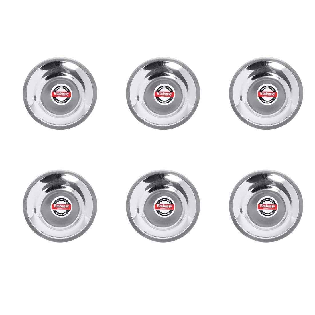 KESARIYA 10 CM GLASS COVER(SET OF 6)