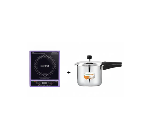 GREENCHEF EMBER INDUCTION COOKTOP+COMPACT PRIME SS COOKER COMBO