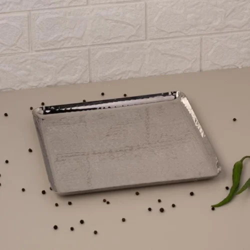 KESARIYA SS HAMMERED SQUARE PLATE