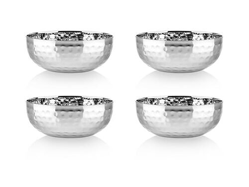 KESARIYA SS NUT BOWL OVAL HAMMERED